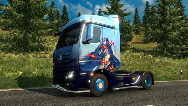 скриншот Euro Truck Simulator 2 - Swiss Paint Jobs Pack 1