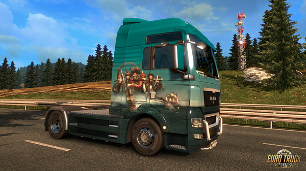 скриншот Euro Truck Simulator 2 - Pirate Paint Jobs Pack 4