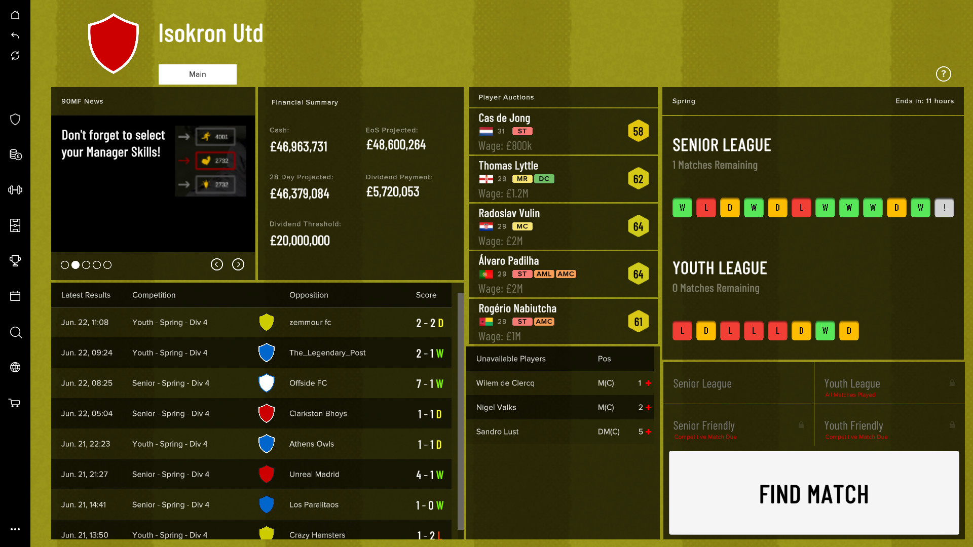 90 Minute Fever - Online Football (Soccer) Manager for ios instal