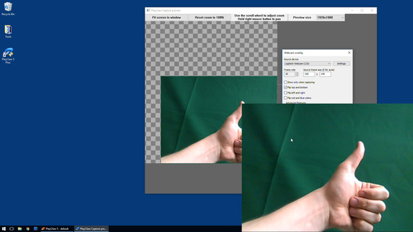 скриншот PlayClaw 5 - Chroma Key for Webcam Overlay 1