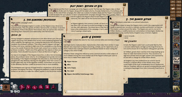 скриншот Fantasy Grounds - Savage Worlds - Rippers Resurrected: Game Master's Handbook 3