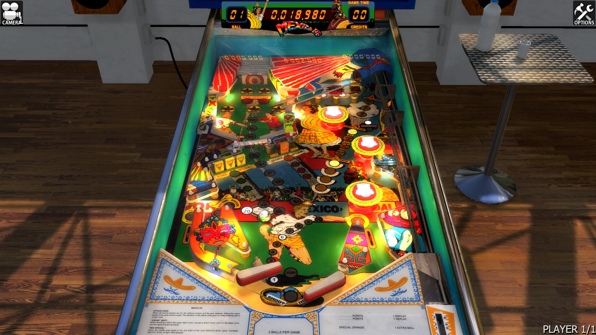 Zaccaria Pinball - Mexico '86 Table Featured Screenshot #1