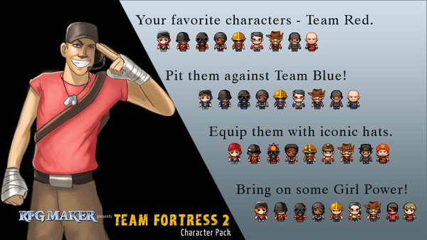 скриншот RPG Maker MV - Team Fortress 2 Character Pack 0