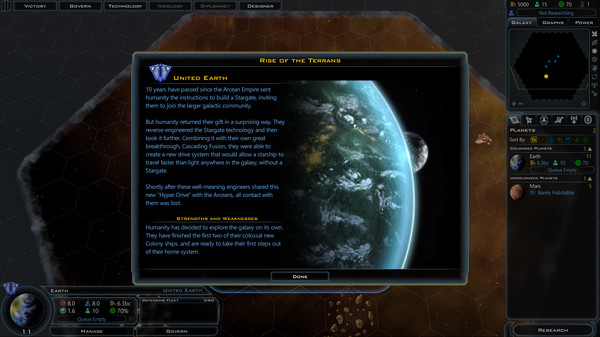 скриншот Galactic Civilizations III - Rise of the Terrans DLC 3