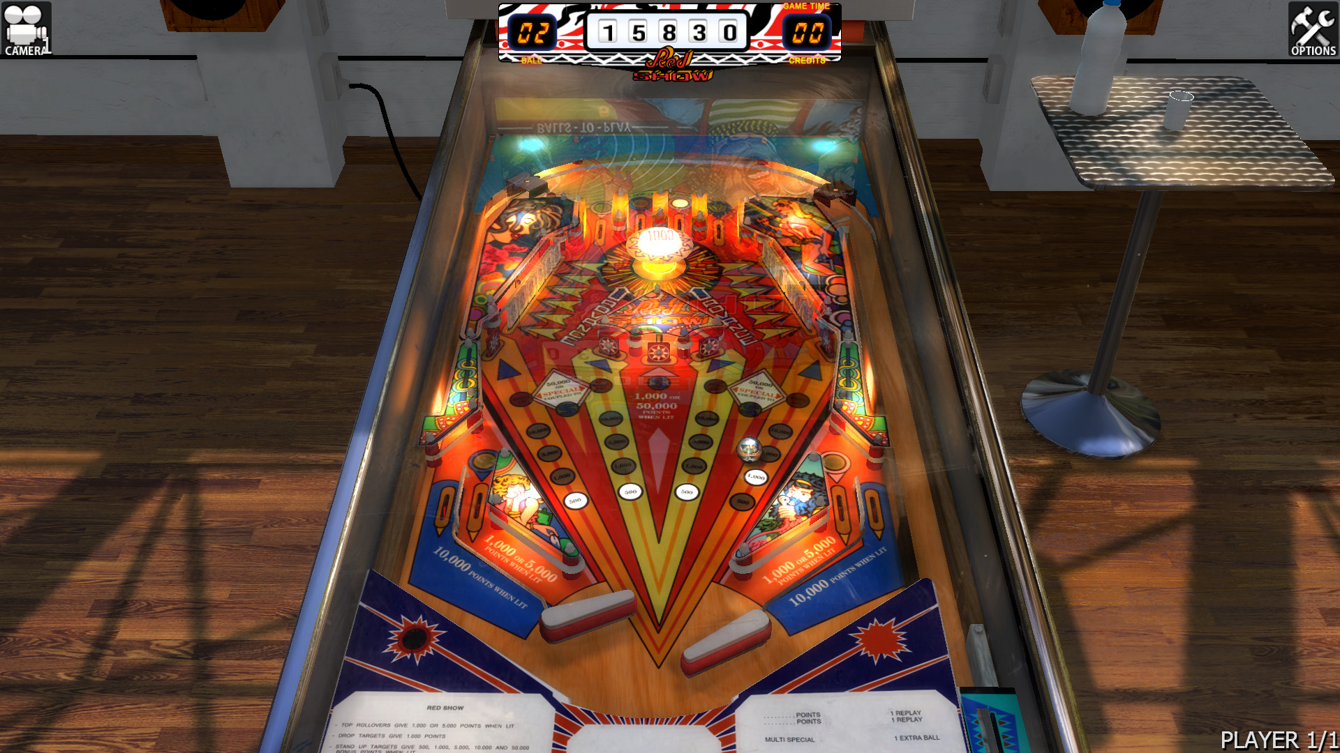 Zaccaria Pinball - Red Show Table Featured Screenshot #1