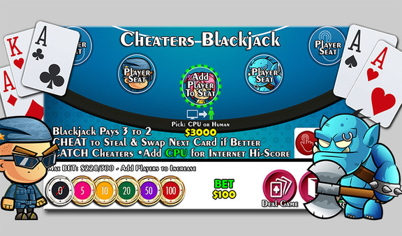 скриншот Cheaters Blackjack 21 0