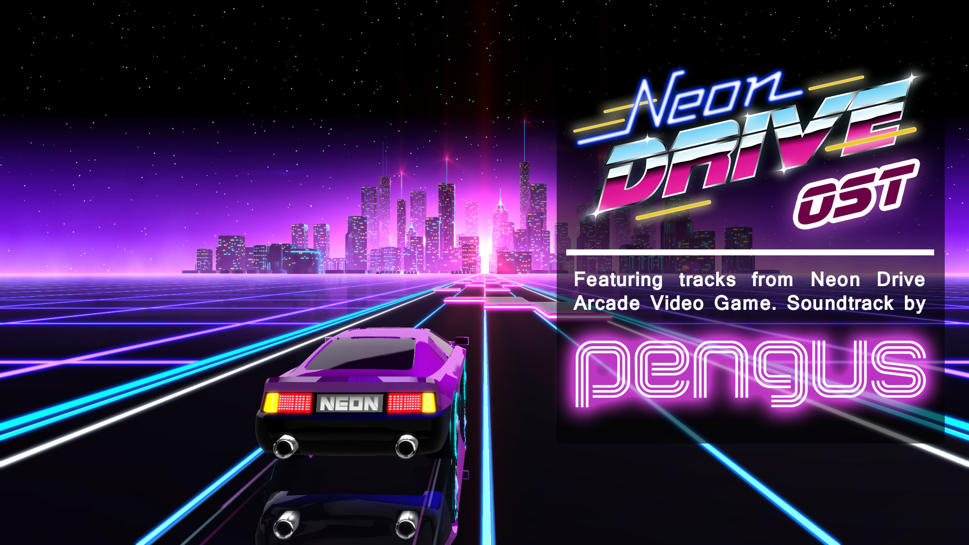 neon drive soundtrack cover