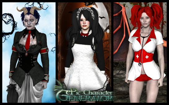 скриншот ePic Character Generator - Season #2: Female Halloween 2