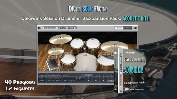 скриншот Xpack - SD3: Digital Sound Factory - Acoustic Kits 0