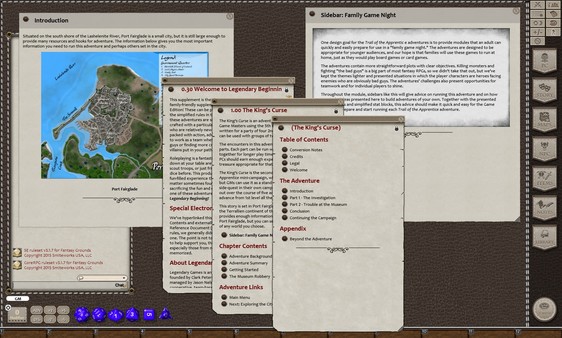 скриншот Fantasy Grounds - Trail of the apprentice: The King's Curse 2