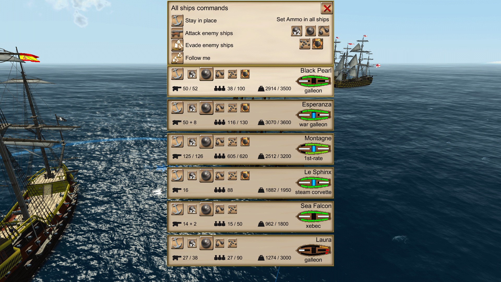 how do i start out as a certain ship pirates: caribbean hunt