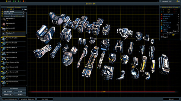 скриншот Galactic Civilizations III - Mech Parts Kit DLC 0