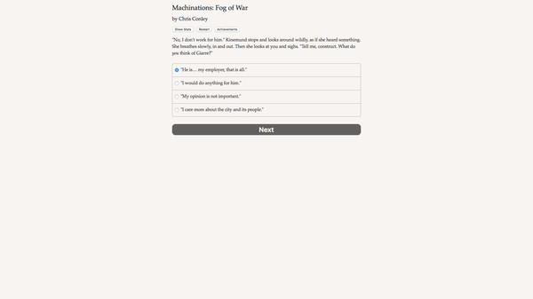 Machinations: Fog of War