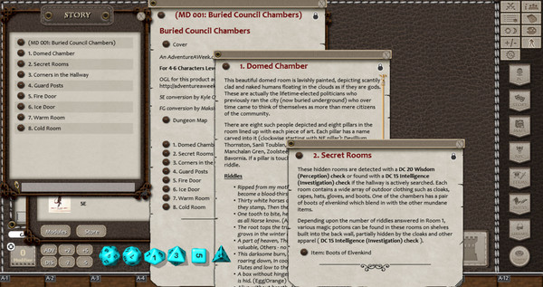 скриншот Fantasy Grounds - 5E: Mini-Dungeon #001 - Buried Council Chambers 0