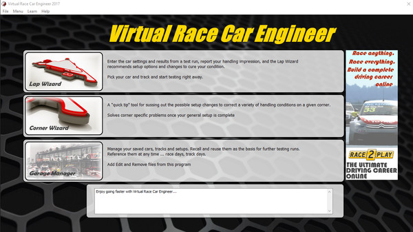 скриншот Virtual Race Car Engineer 2017 0