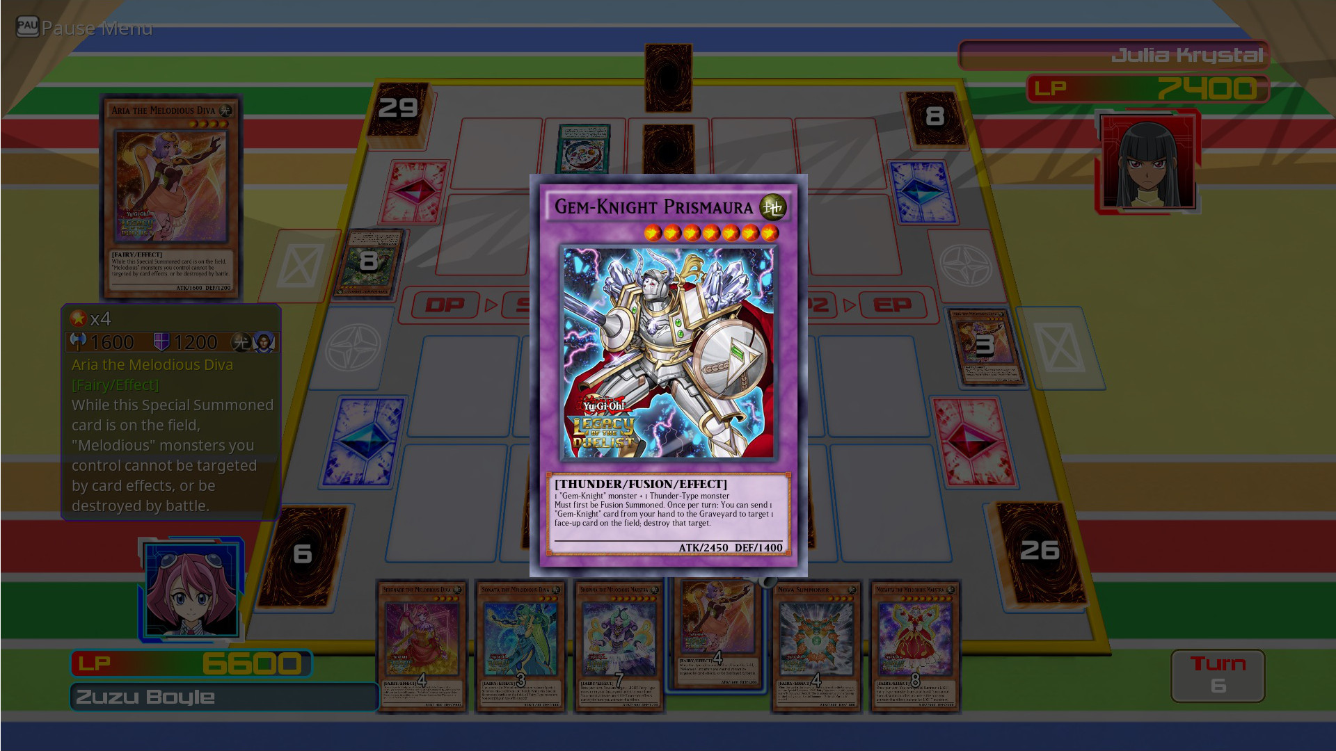 Yu-Gi-Oh! ARC-V Zuzu v. Julia screenshot screenshot 4