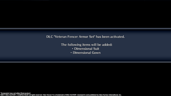 скриншот Fairy Fencer F ADF Veteran Fencer Armor Set 1