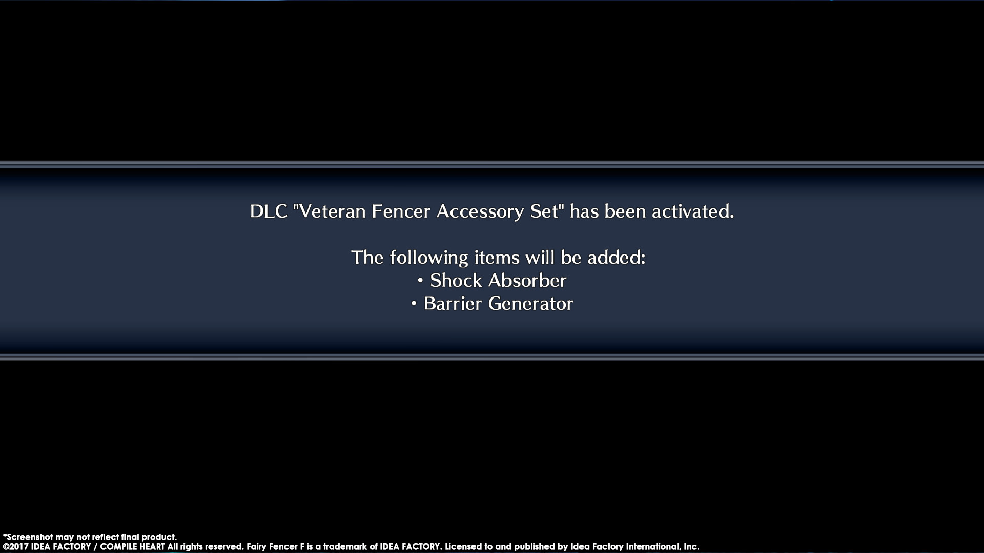 Fairy Fencer F ADF Veteran Fencer Accessory Set Featured Screenshot #1