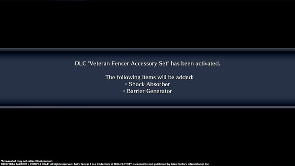 скриншот Fairy Fencer F ADF Veteran Fencer Accessory Set 0