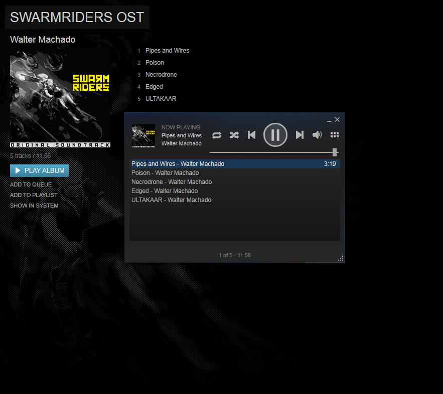 SWARMRIDERS: Original Soundtrack Featured Screenshot #1
