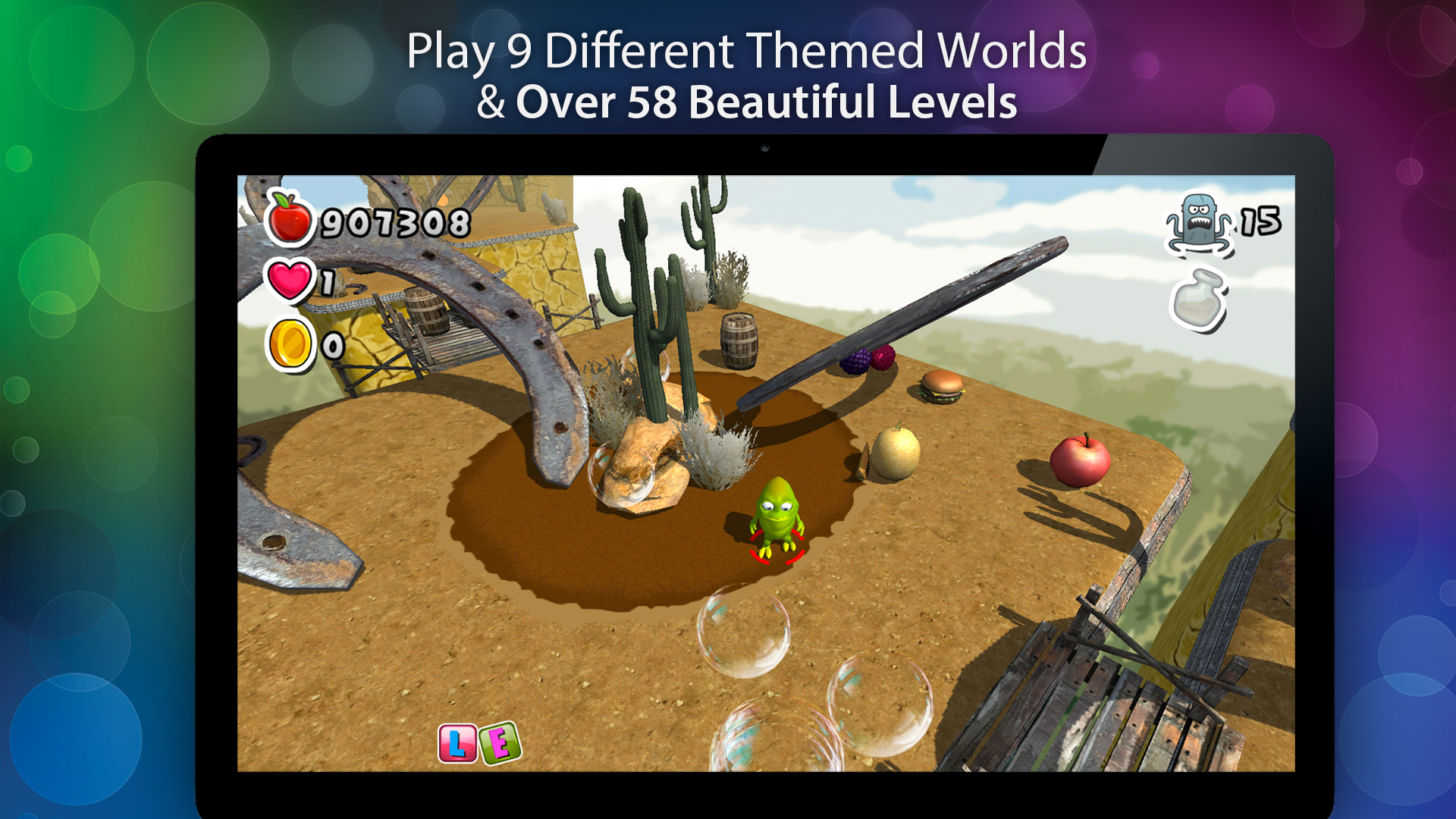 Bubble Jungle ® Super Chameleon Platformer World #6