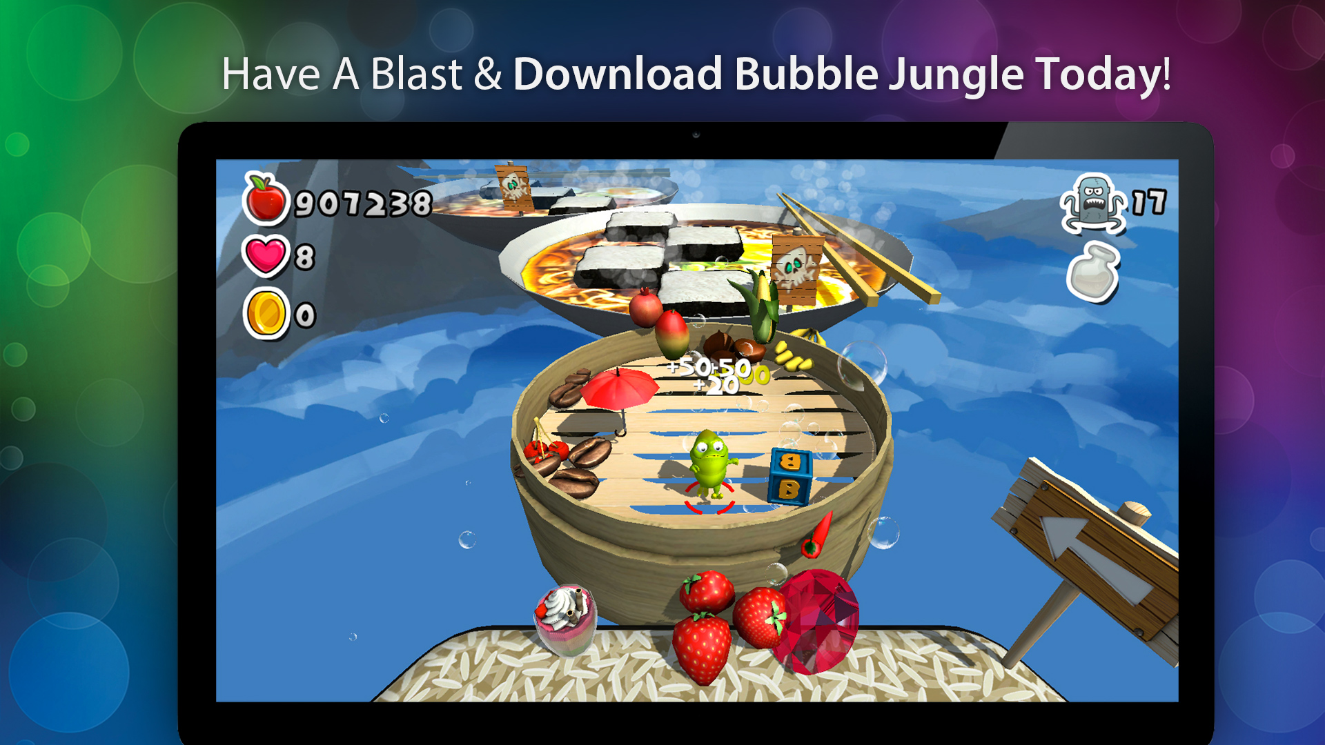 Bubble Jungle ® Super Chameleon Platformer World #4