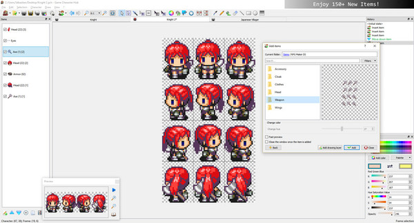 скриншот Game Character Hub PE: DS Generator Parts 1