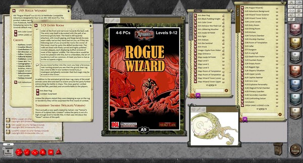 скриншот Fantasy Grounds - A09: Rogue Wizard (PFRPG) 0