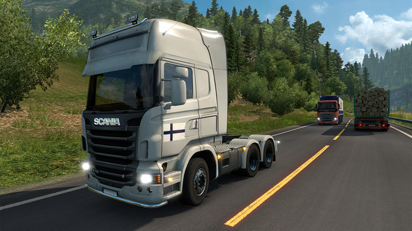 скриншот Euro Truck Simulator 2 - Finnish Paint Jobs Pack 4