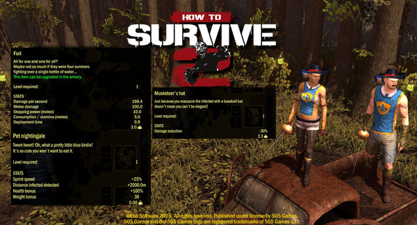 скриншот How To Survive 2 - Musketeer Skin Pack 0