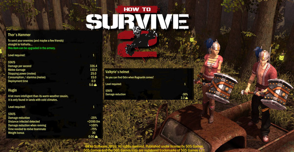 How To Survive 2 - Norse God Skin Pack