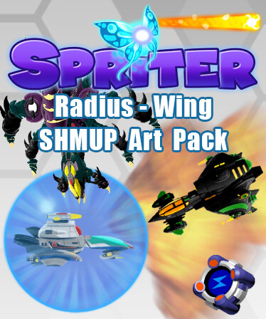 Spriter: Radius-Wing SHMUP Animated Art Pack