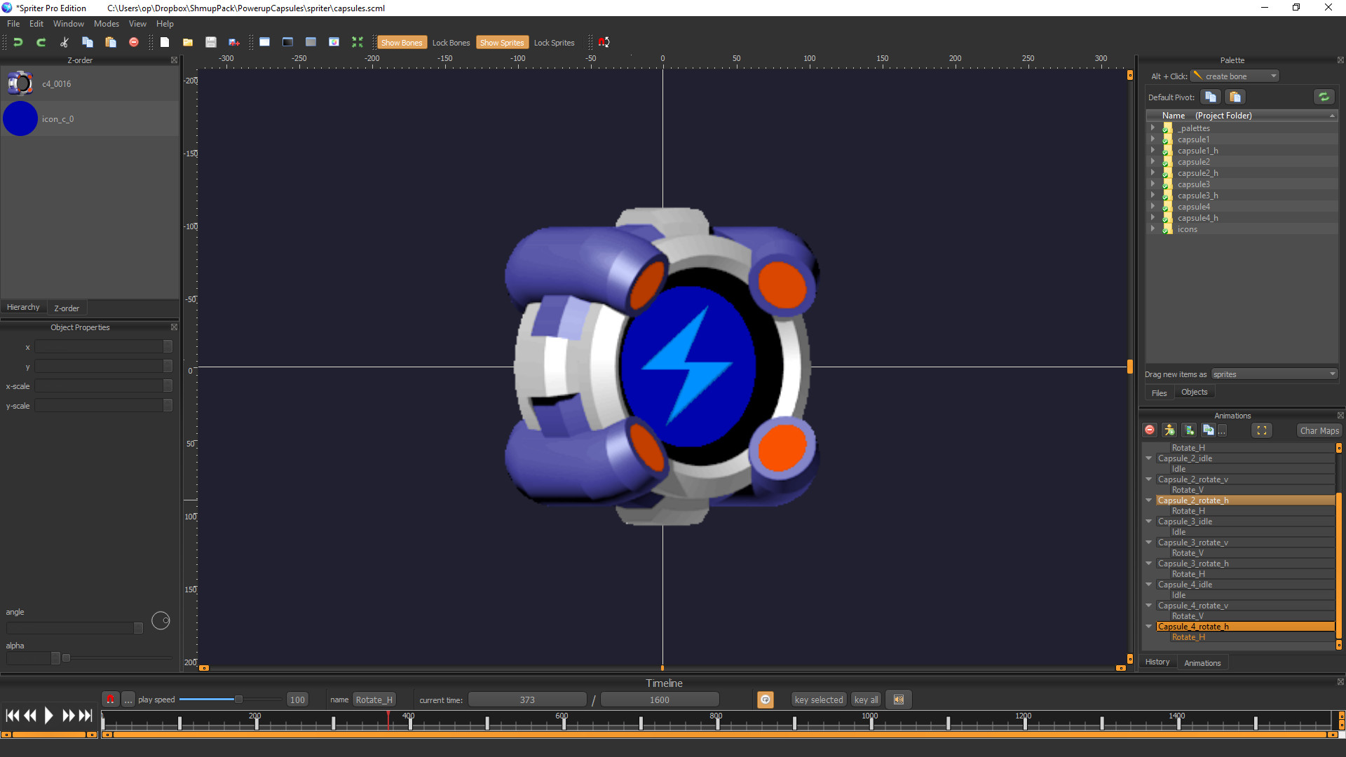 Spriter: Radius-Wing SHMUP Animated Art Pack screenshot screenshot 2