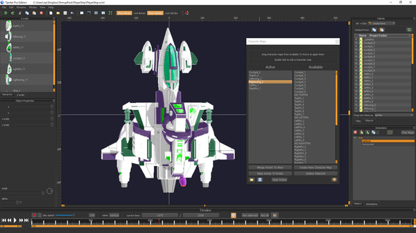 Spriter: Radius-Wing SHMUP Animated Art Pack