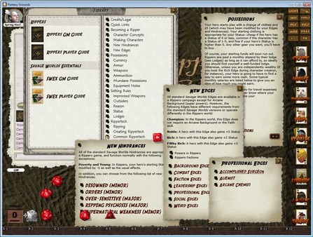 скриншот Fantasy Grounds - Rippers (Savage Worlds) 0