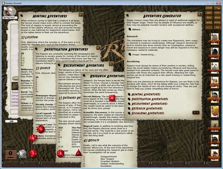 скриншот Fantasy Grounds - Rippers (Savage Worlds) 2