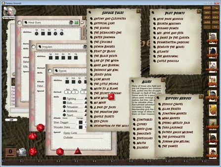 скриншот Fantasy Grounds - Rippers (Savage Worlds) 3