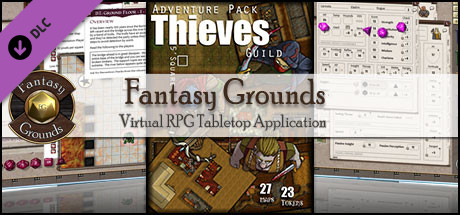 Fantasy Grounds - Adventure Pack: Thieves Guild (Map and Token Pack) banner image