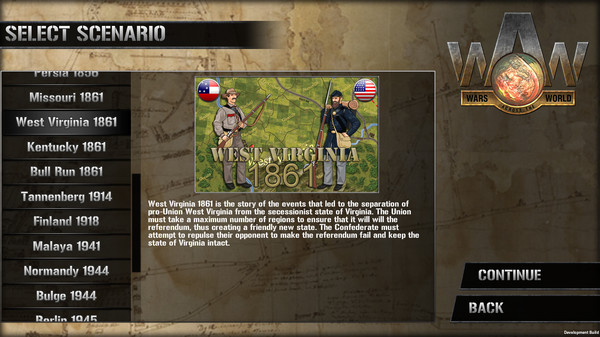 Wars Across the World: West Virginia 1861 for steam Wars Across the World: West Virginia 1861 for steam