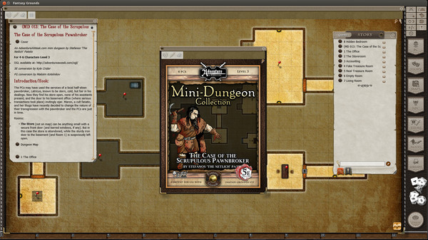 скриншот Fantasy Grounds - Mini-Dungeon #013: The Case of the Scrupulous Pawnbroker (5E) 0