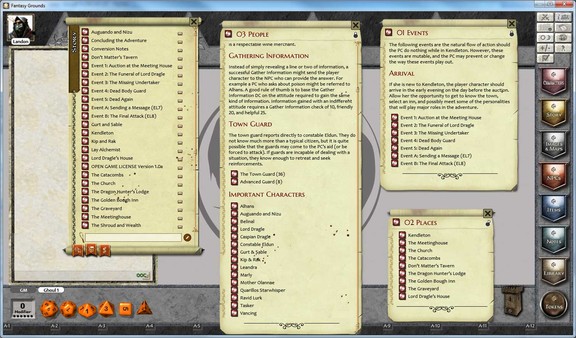 скриншот Fantasy Grounds - 1 on 1 Adventures #6: The Shroud of Olindor (3.5E/PFRPG) 1