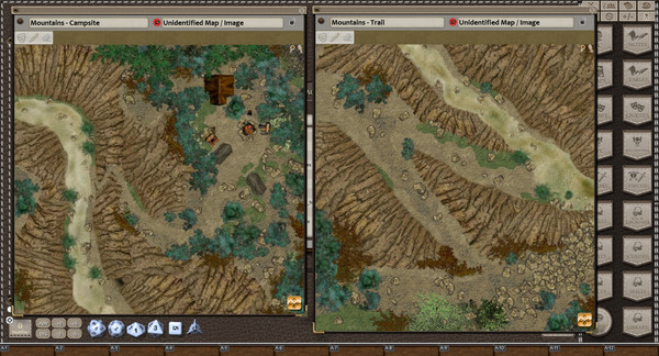 Fantasy Grounds - Map Adventures #1 - Forests & Mountains (Map and Token Pack)