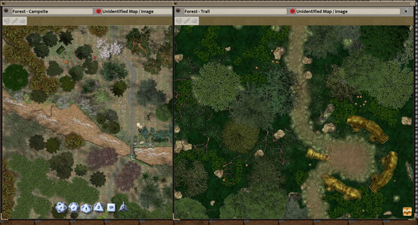 скриншот Fantasy Grounds - Map Adventures #1 - Forests & Mountains (Map and Token Pack) 2