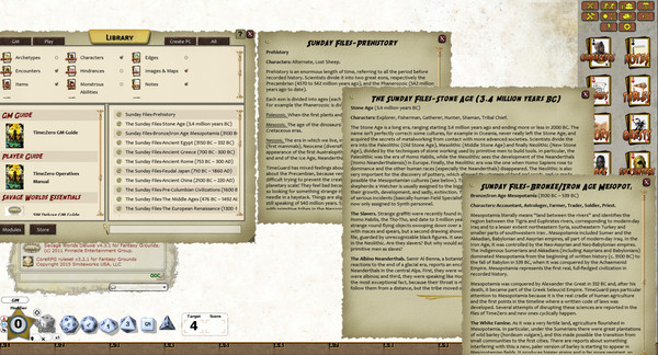 скриншот Fantasy Grounds - TimeZero: Operative's Manual (Savage Worlds) 0