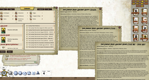 скриншот Fantasy Grounds - TimeZero: Operative's Manual (Savage Worlds) 1