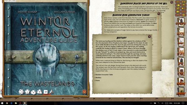 скриншот Fantasy Grounds - Winter Eternal Adventure Guide: The wastelands (Savage Worlds) 1