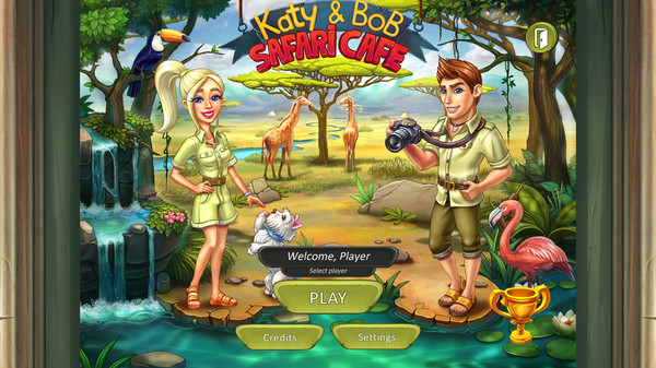 скриншот Katy and Bob: Safari Cafe 0