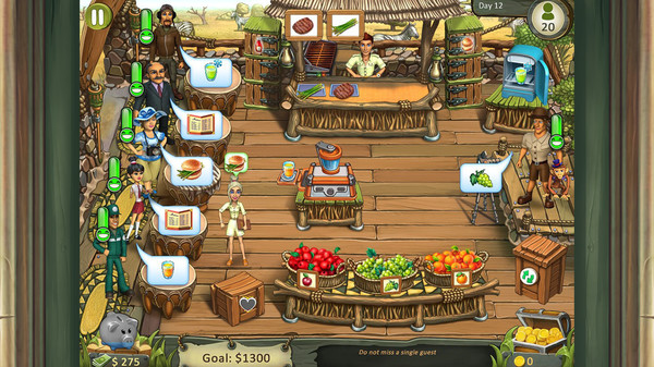скриншот Katy and Bob: Safari Cafe 1