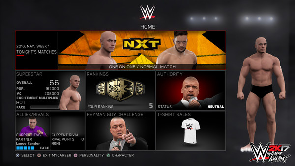 скриншот WWE 2K17 - MyPlayer Kick Start 1