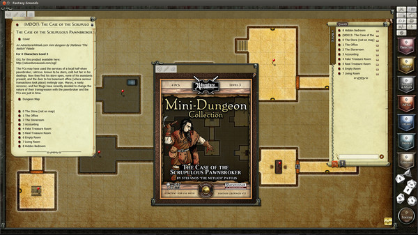 Fantasy Grounds - Mini-Dungeon #013: The Case of the Scrupulous Pawnbroker (PFRPG)